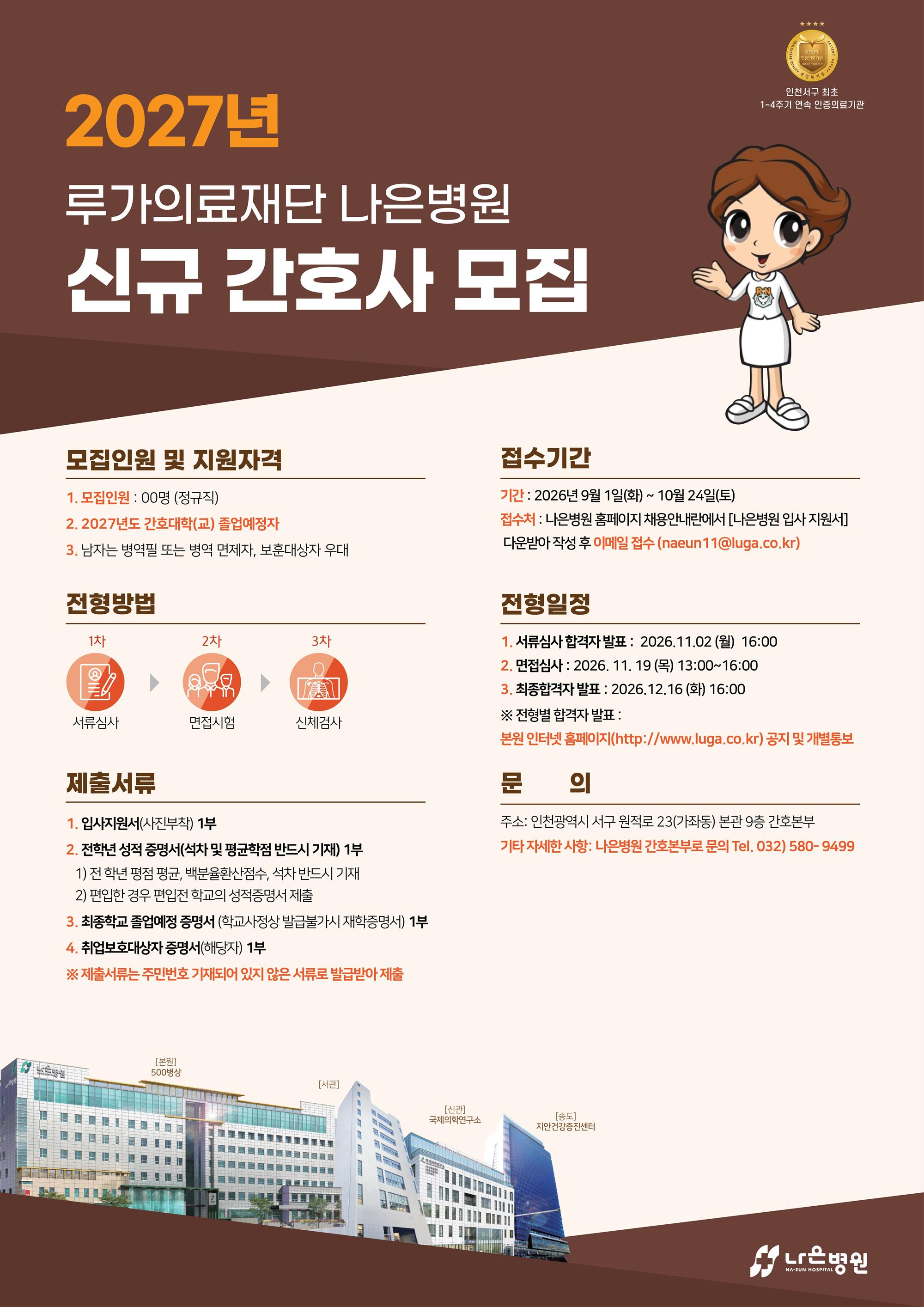 2027 루가의료재단 나은병원 신규간호사 채용 포스터.jpg